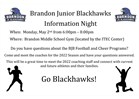 BJB Information Night - May 2 6pm at the Middle School Gym